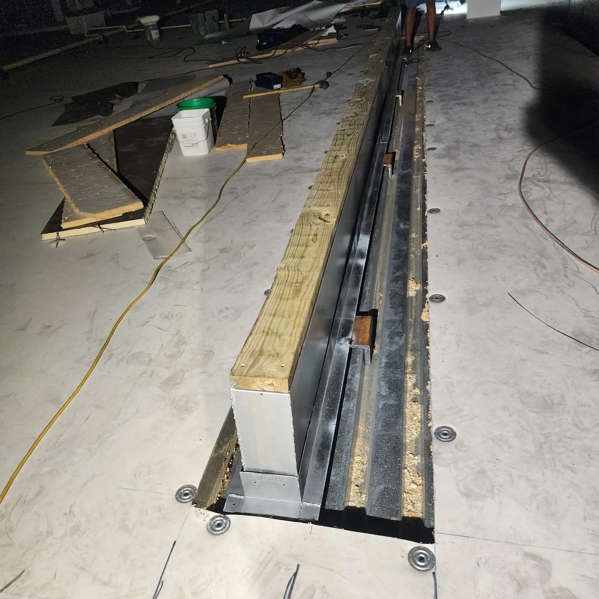 Project Overnight Curb Builds and TPO Flashing for Kroger Stores image