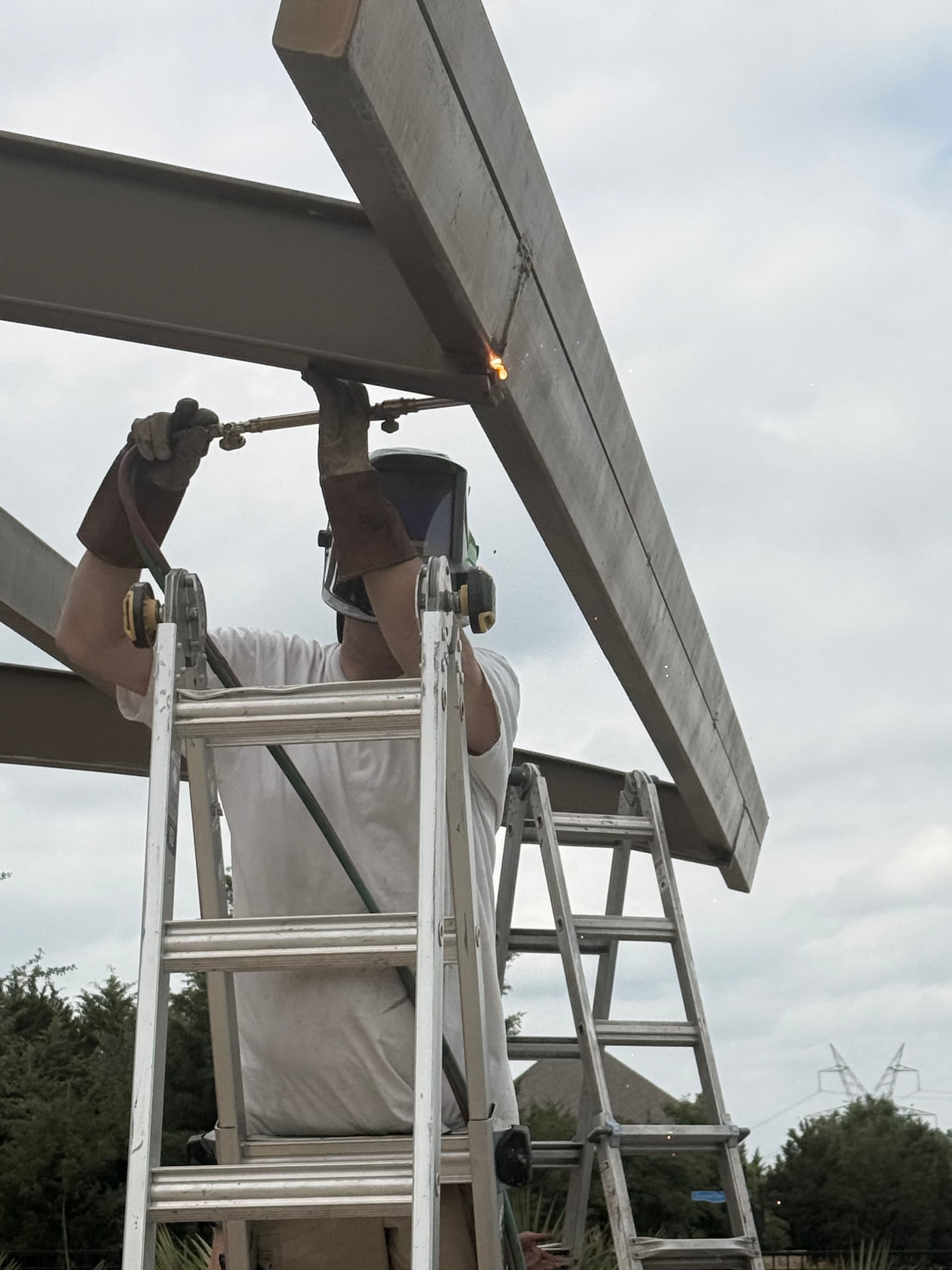 Poolside Metal Roof Build Taking Shape in Wylie TX image