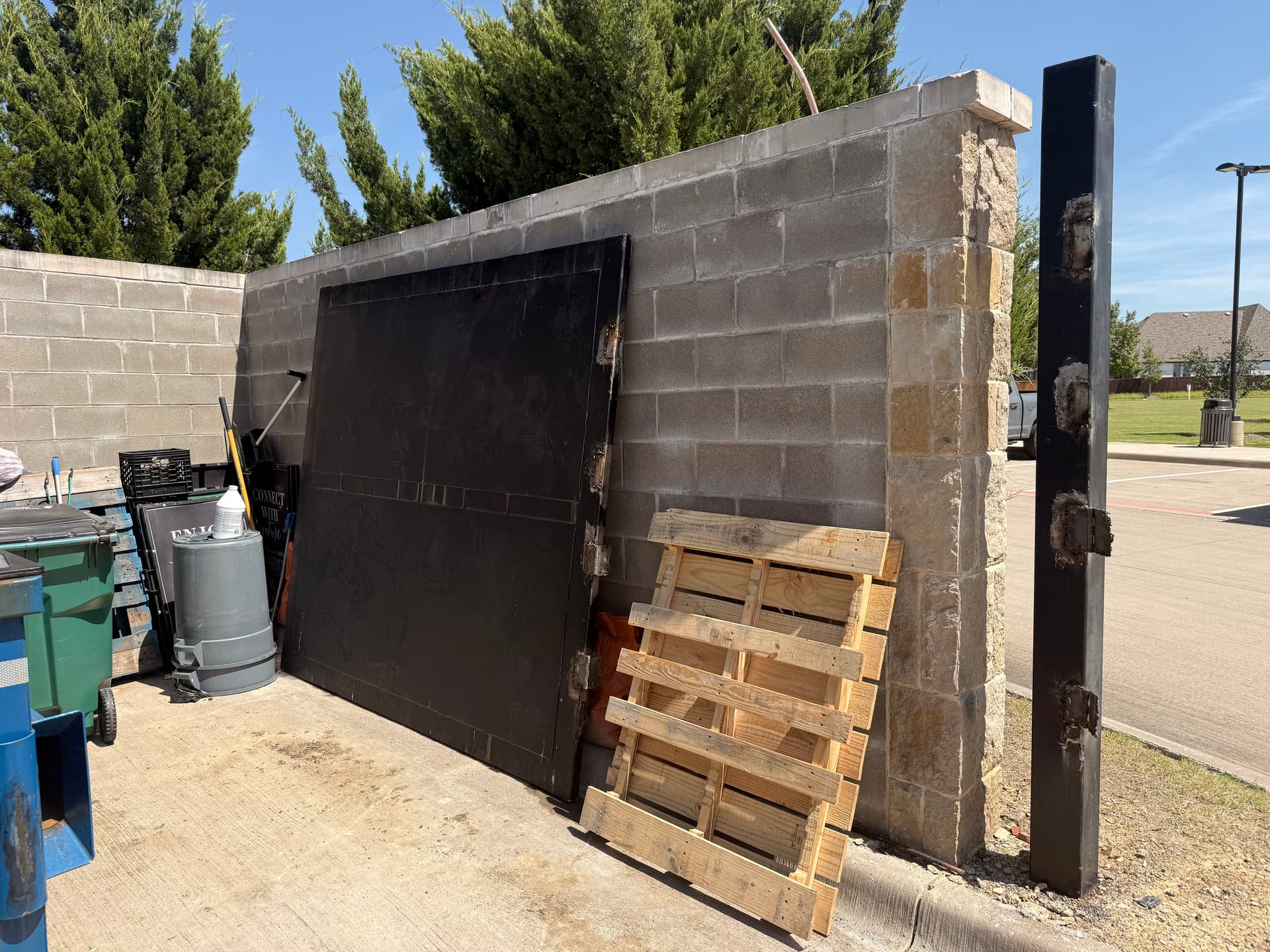 Gallery photos for HOA Gate Hinge Failure Fixed Fast with New Steel and Fresh Paint: Image #2