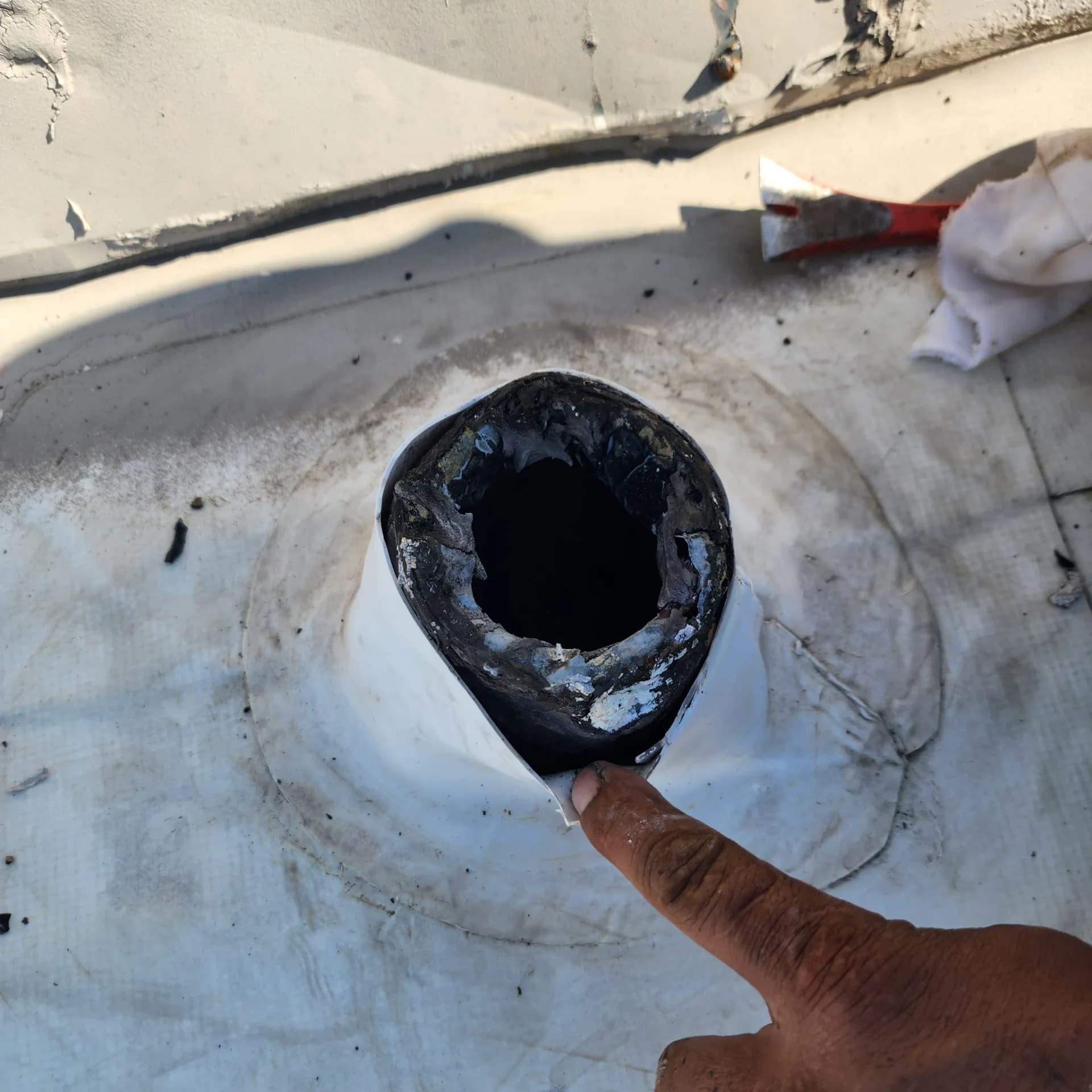 TPO Roof Leak Tracked Down and Fixed in Dallas image