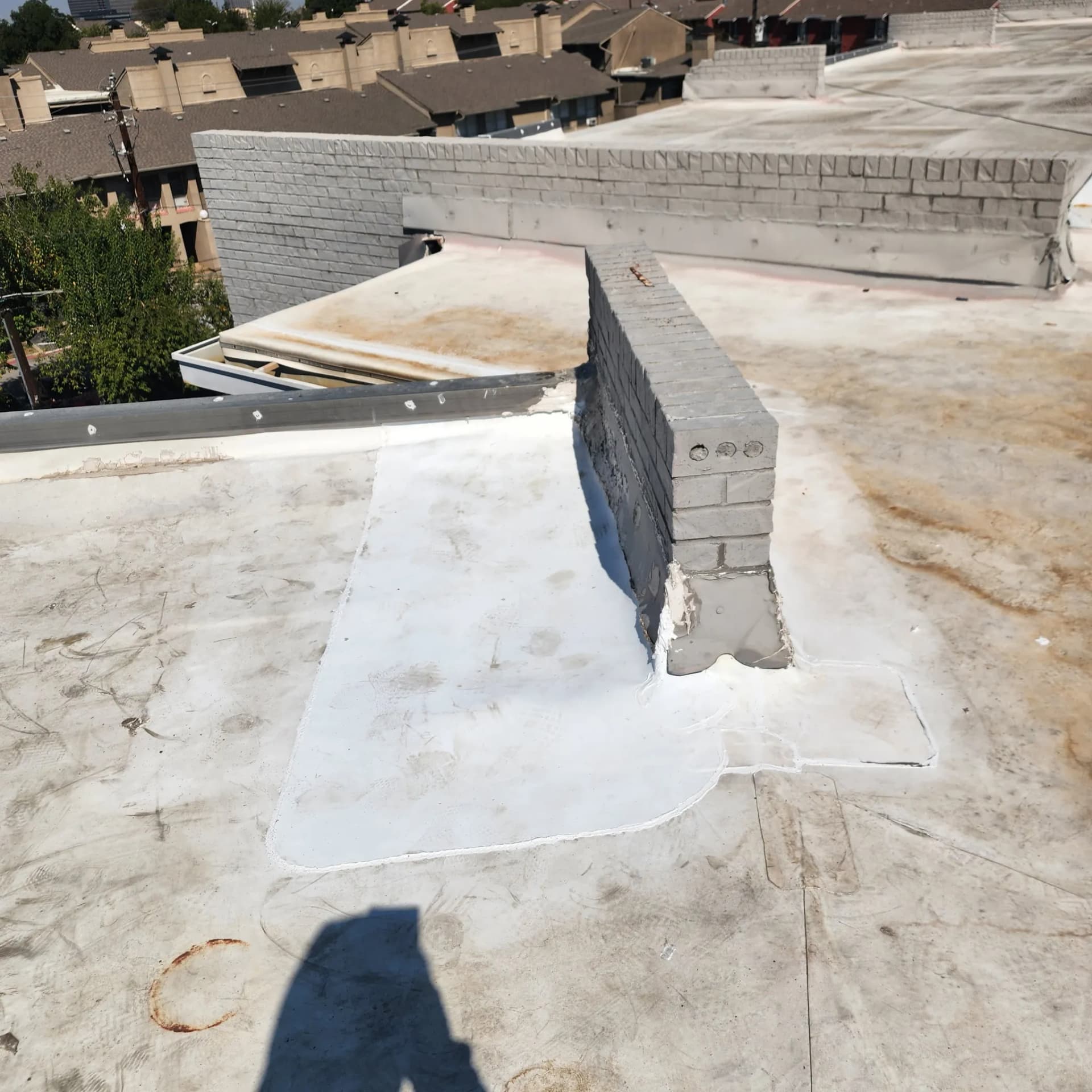 Gallery photos for TPO Roof Leak Tracked Down and Fixed in Dallas: Image #4